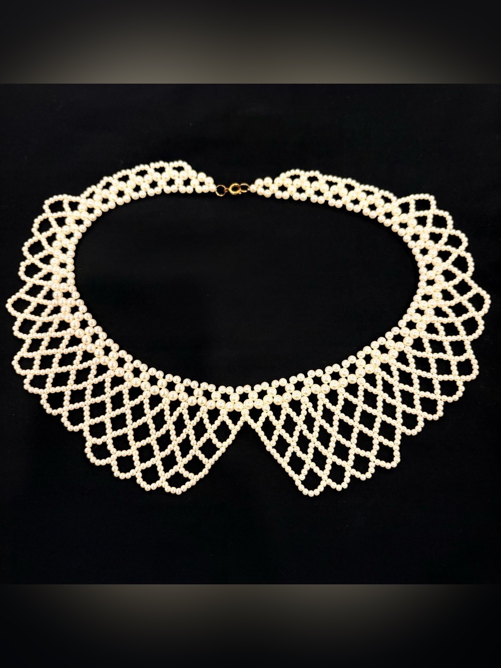 Vintage Faux Pearl Peter Pan Collar Necklace